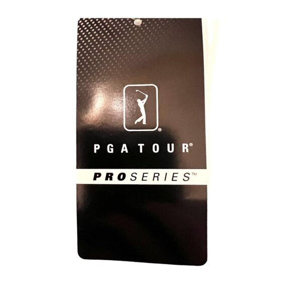 PGA Tour Golf Mens Blue Striped Short Sleeve Collared Polo Shirt Sz XXL New - Picture 6 of 10